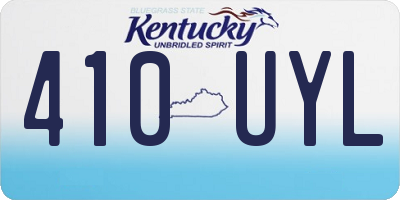 KY license plate 410UYL
