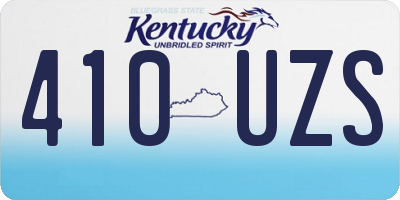 KY license plate 410UZS