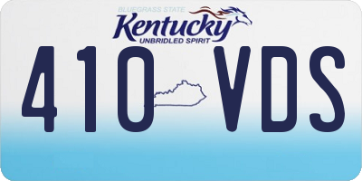 KY license plate 410VDS