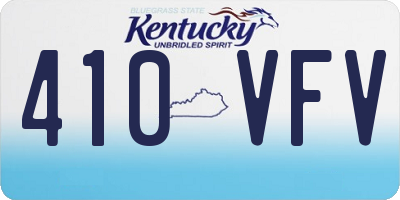 KY license plate 410VFV