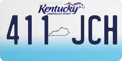 KY license plate 411JCH