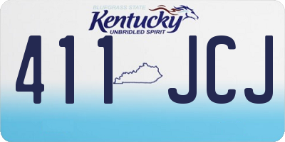 KY license plate 411JCJ