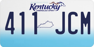KY license plate 411JCM
