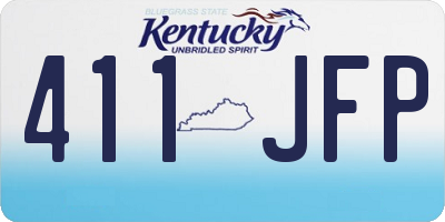 KY license plate 411JFP