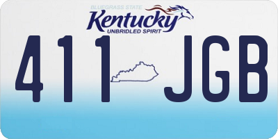 KY license plate 411JGB