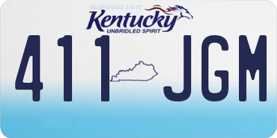 KY license plate 411JGM