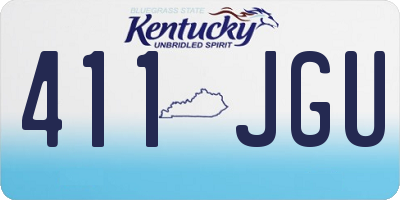 KY license plate 411JGU