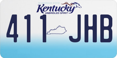 KY license plate 411JHB