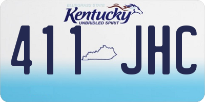 KY license plate 411JHC