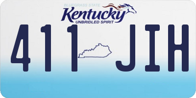 KY license plate 411JIH