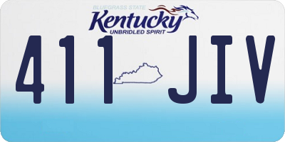 KY license plate 411JIV