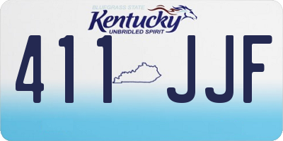KY license plate 411JJF