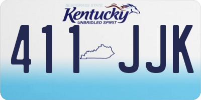 KY license plate 411JJK