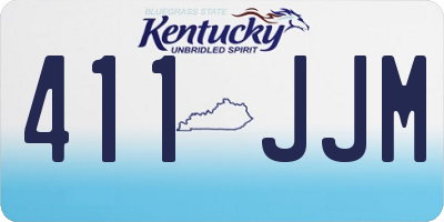 KY license plate 411JJM