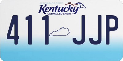 KY license plate 411JJP