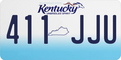 KY license plate 411JJU