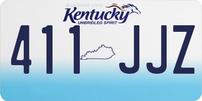 KY license plate 411JJZ