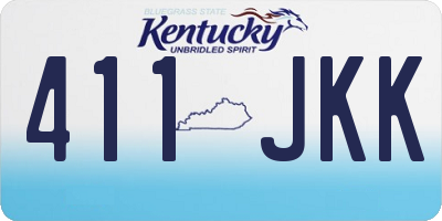 KY license plate 411JKK