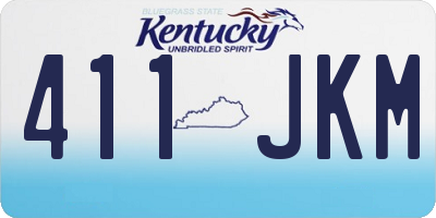 KY license plate 411JKM
