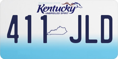 KY license plate 411JLD