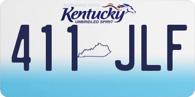 KY license plate 411JLF