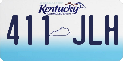 KY license plate 411JLH