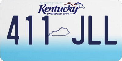 KY license plate 411JLL