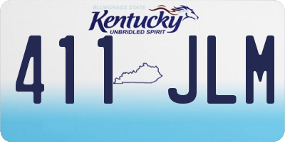 KY license plate 411JLM