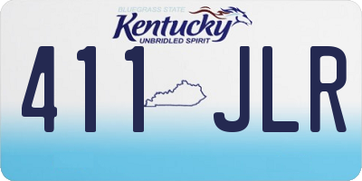 KY license plate 411JLR
