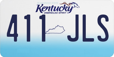KY license plate 411JLS