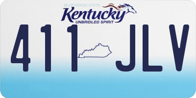 KY license plate 411JLV
