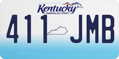 KY license plate 411JMB