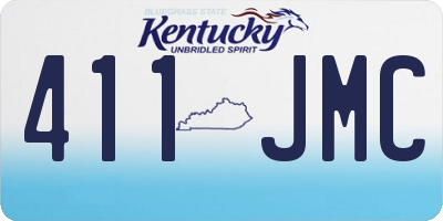 KY license plate 411JMC