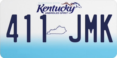 KY license plate 411JMK