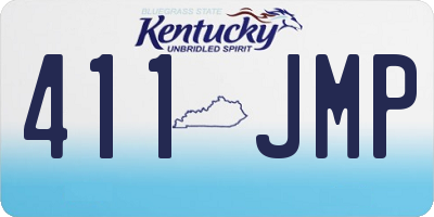 KY license plate 411JMP