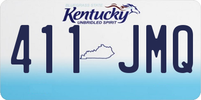 KY license plate 411JMQ
