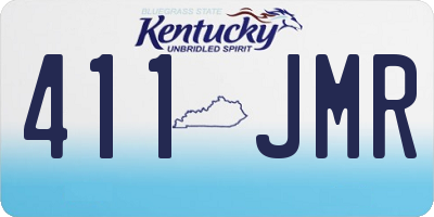 KY license plate 411JMR