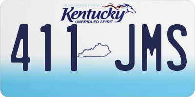 KY license plate 411JMS