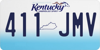 KY license plate 411JMV