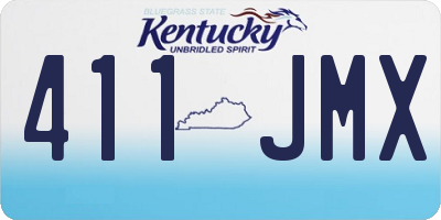 KY license plate 411JMX