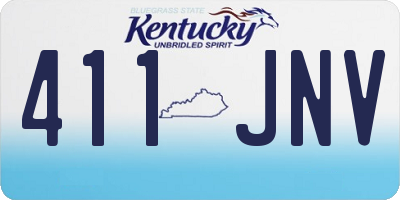 KY license plate 411JNV