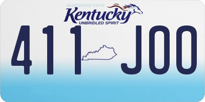KY license plate 411JOO