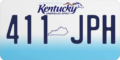 KY license plate 411JPH