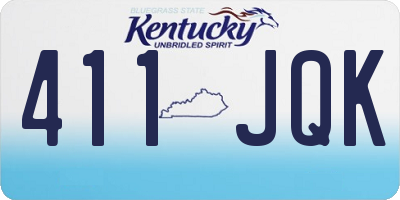 KY license plate 411JQK