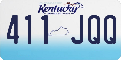 KY license plate 411JQQ
