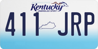 KY license plate 411JRP