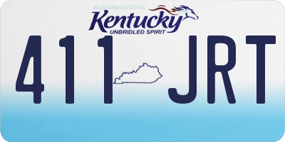 KY license plate 411JRT