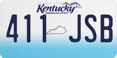 KY license plate 411JSB