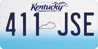 KY license plate 411JSE