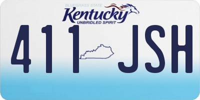 KY license plate 411JSH
